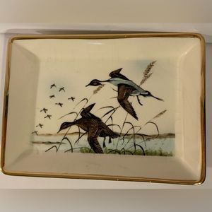 Vintage Delano collector’s trinket dish/Hand colored